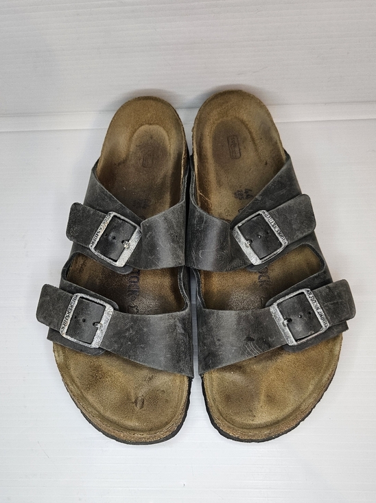 Birkenstock Arizona Men’s Sandals – Soft Footbed, Midnight Blue , Size  44/11US